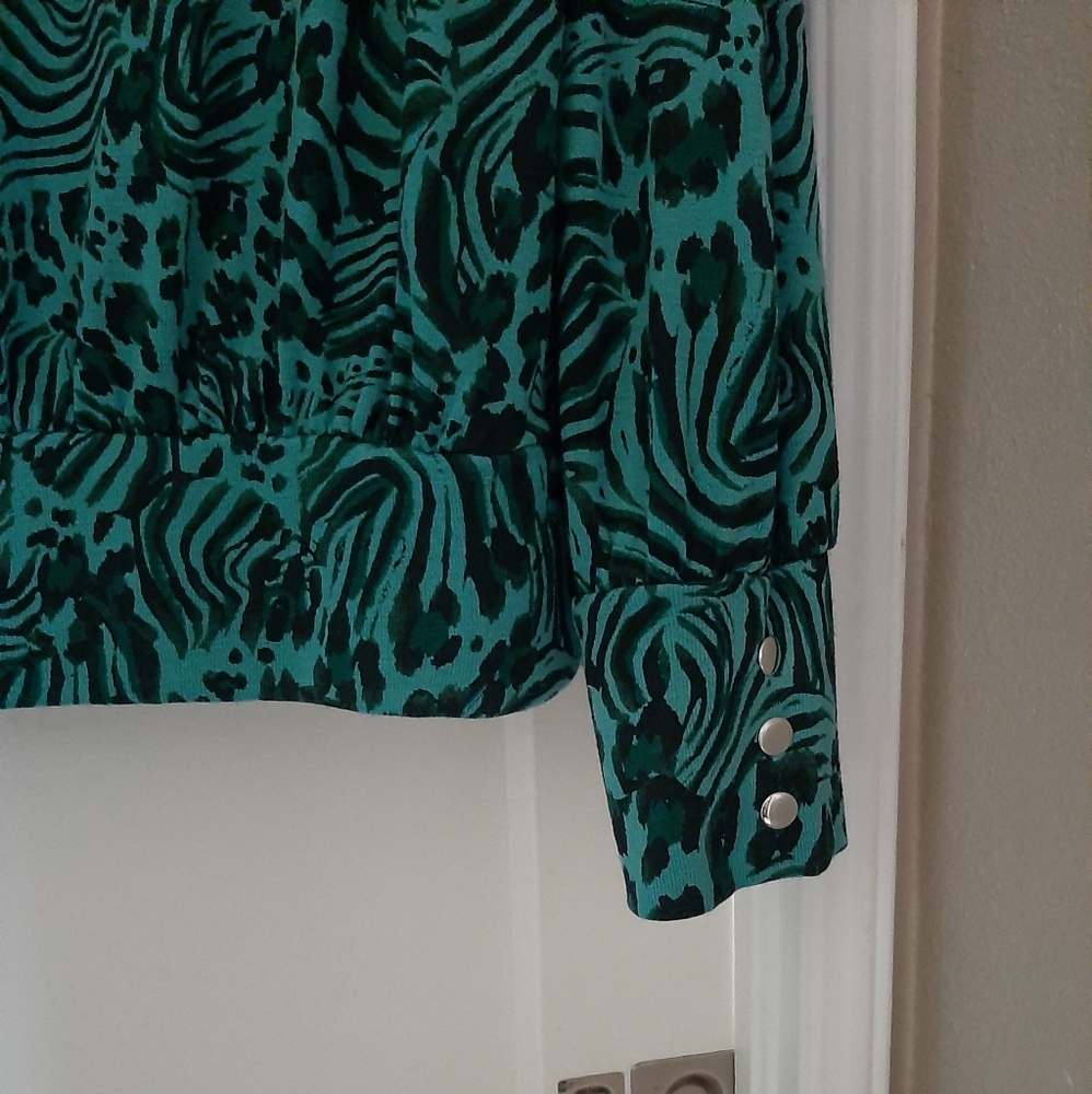Patterned Green Sweater - Picture 4 of 6